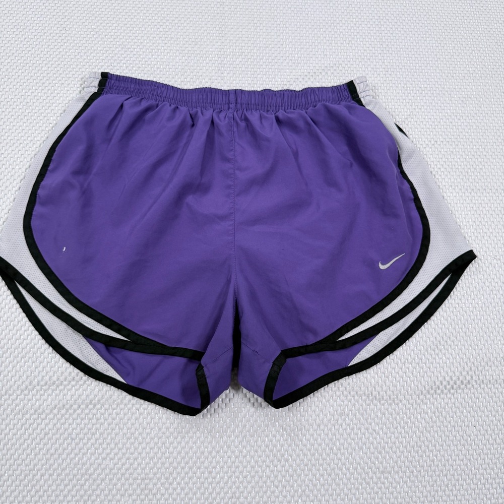 Nike Dri-FIT Women's Running Shorts Purple White Black Athletic Size M